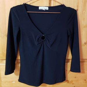 White House Black Market Keyhole Top